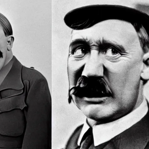 Image similar to Hitler in the style of Jim Henson's muppets, photo, high definition