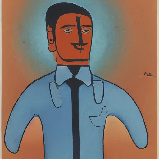 Image similar to A character by Bhupen Khakhar