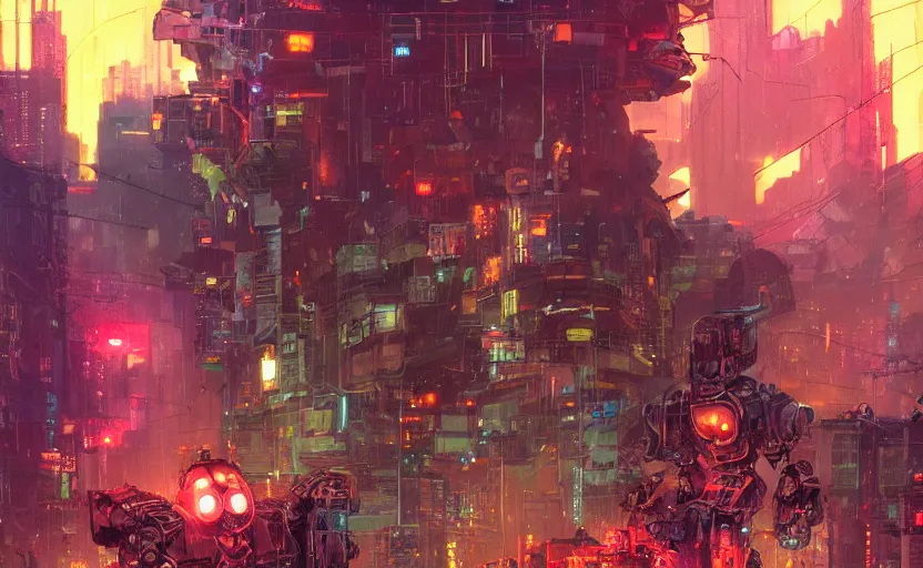 Prompt: giant mecha- Pikachu destroying a cyberpunk city at night, neon, by Josan Gonzalez and Craig Mullins, raining, thunder, electricity greg rutkowski, thomas kindkade, alphonse mucha, loish, norman rockwell. Trending on artstation detailed illustration hd 4k