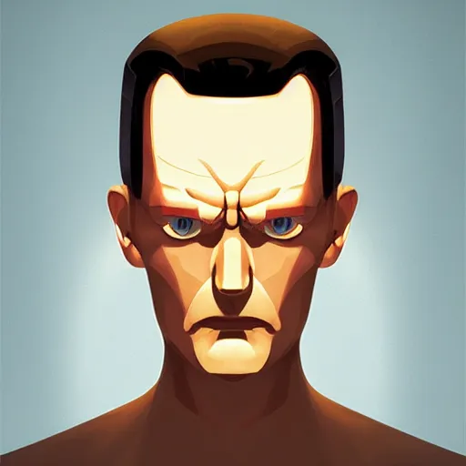 Image similar to face icon stylized minimalist t - 1 0 0 0, loftis, cory behance hd by jesper ejsing, by rhads, makoto shinkai and lois van baarle, ilya kuvshinov, rossdraws global illumination