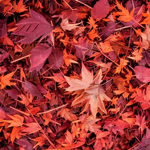 Image similar to grinded red leaves burning