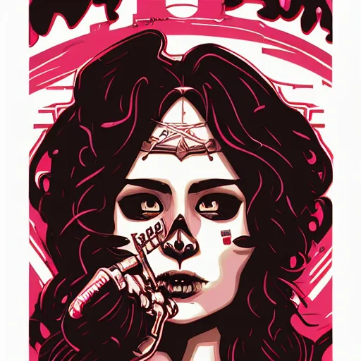 Image similar to portrait skull girl by petros afshar, tom whalen, laurie greasley, jc leyendecker and singer sargent