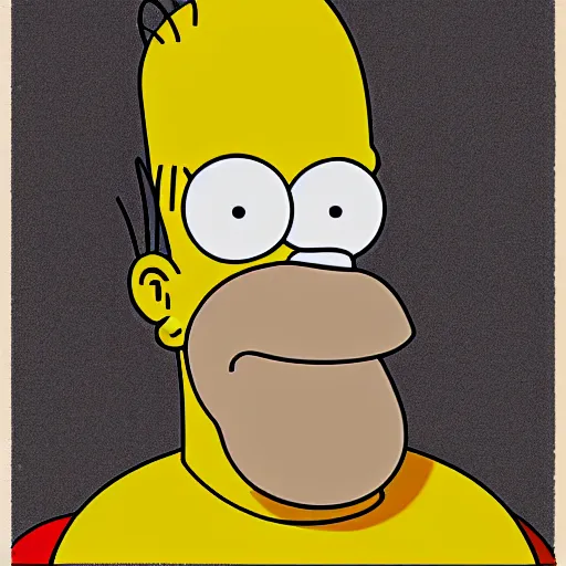 Image similar to realistic homer simpson