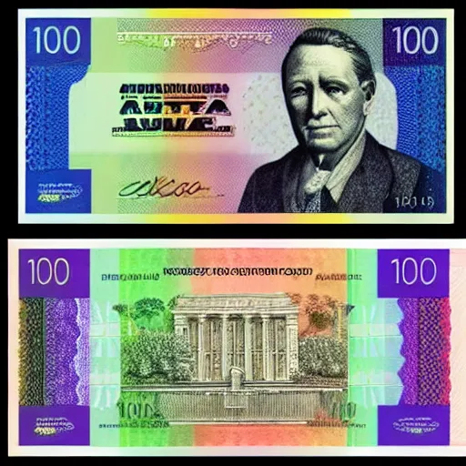 Image similar to 1 0 0, 5 0, 2 0, 1 0, 5 $ aud polymer note currency of rba