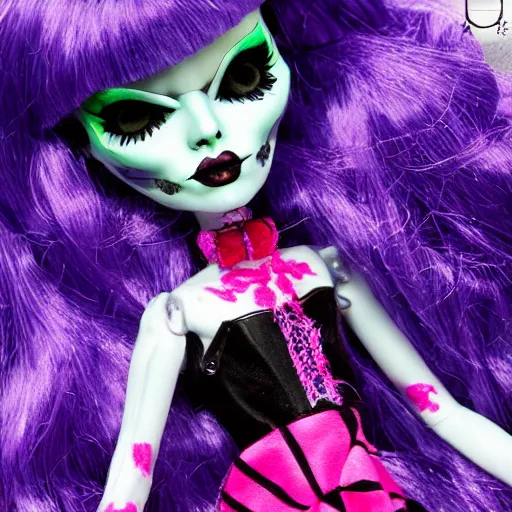 Image similar to monster high haunt couture doll in box, photography, hd, award winning photo.