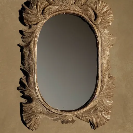 Prompt: a mirror that does not mirror