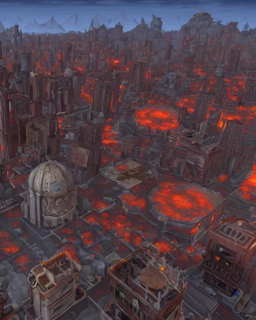 Image similar to City made of human flesh and viscera, from World of Warcraft, HD 4K, Unreal engine.