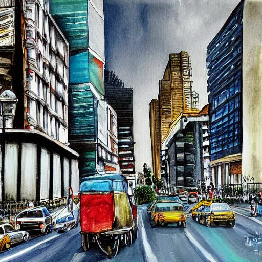 Image similar to sao paulo painted by william truner