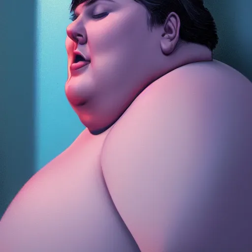 Prompt: the huge fat woman's head is on the in the closet, hiding from the darkness. medium shot. beautiful colors, great lighting. fantastic movie scene. subsurface scattering shiny skin. beautiful lighting, 4 k post - processing, trending in art station, cg society, highly detailed, 5 k extremely detailed, 3 d. cinematic scene. sharp image.