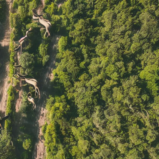 Prompt: A herd of diplodocus dinosaurs walking in a spectacular Jurassic landscape full of greenery during a sunny afternoon, professional drone photography, DJI Mavic 3 Pro drone, 4k resolution, very sharp image