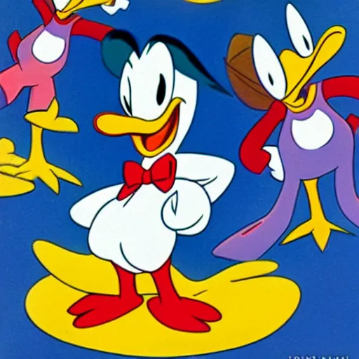 Image similar to donald duck animated by ralph bakshi