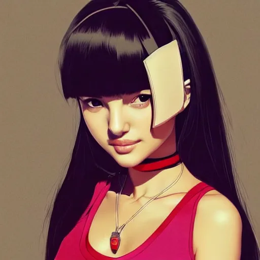 Image similar to a beautiful young japanese natalie portman alluring gravure model, wearing elaborate designer tank top, by akira toriyama and wlop and ilya kuvshinov and artgerm and, aesthetic, gorgeous, stunning, alluring, attractive, artstation, deviantart, pinterest, digital art