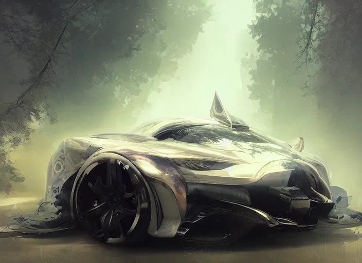 Image similar to a beautiful concept design of a supercar converted into offroad sport. car design by cory loftis, fenghua zhong, ryohei hase, ismail inceoglu and ruan jia. volumetric light.