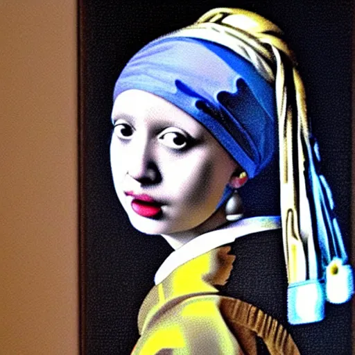 Image similar to Boris Johnson as the girl with the pearl earring