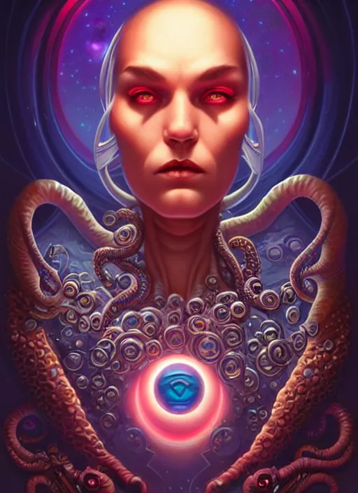 Image similar to cosmic lovecraft random marvel hero portrait, pixar style, by tristan eaton stanley artgerm and tom bagshaw.