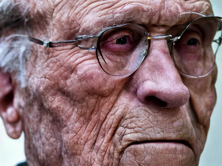 Image similar to A colored colorized real photograph of Jerma985 as an elderly guy, taken in the early 2020s, taken on a 2010s Camera, realistic, hyperrealistic, very realistic, very very realistic, highly detailed, very detailed, extremely detailed, detailed, digital art, trending on artstation, headshot and bodyshot, detailed face, very detailed face, very detailed face, real, real world, in real life, realism, HD Quality, 8k resolution, intricate details, colorized photograph, colorized photon, body and headshot, body and head in view