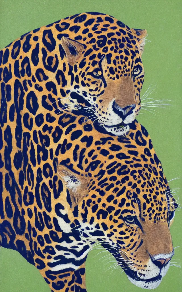 a jaguar velvet painting, kitcsh Diffusion inspired | edgar by | OpenArt Stable