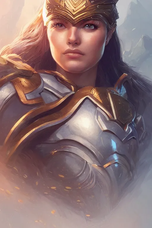 Image similar to amazon valkyrie athena, d & d, fantasy, portrait, highly detailed, headshot, digital painting, trending on artstation, concept art, sharp focus, illustration, art by artgerm and greg rutkowski and magali villeneuve