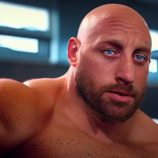 Image similar to Ryback turned himself into a sandwich, hyperrealistic, photorealistic, 4k, ultra hd, award-winning, rendered in octane, rendered in unreal engine