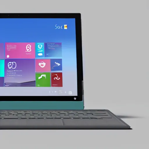Prompt: a render of a microsoft surface duo but it has full bezel - less screens