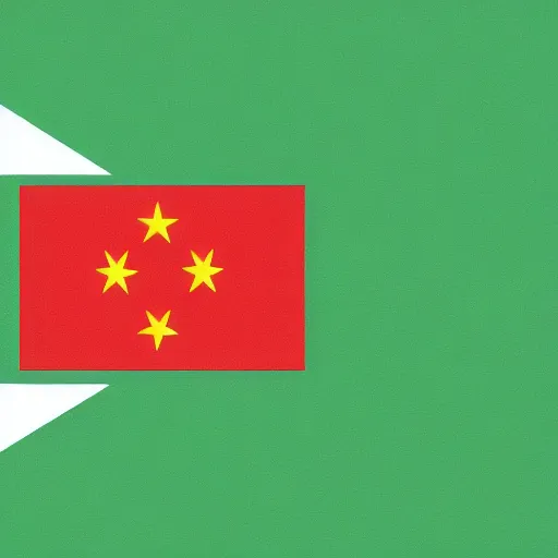 Image similar to the italian flag with the finnish flag in the white spot and the chinese flag in the red spot