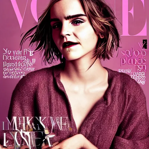 Image similar to jack black mixed with emma watson, vogue magazine photo, 8 k, artistic style