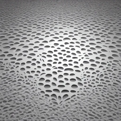 Image similar to 3 d render of a voronoi hearth, seen from different angles