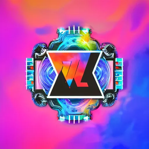 Image similar to a and w vaporwave logo, colorful, digital art, cosmic, 3 d high definition, trending on art station, photorealistic, high resolution, 8 k, octane, hyper detailed, insane details, intricate, elite, ornate, elegant trend, highly detailed and intricate, sharp focus, photography, unreal engine