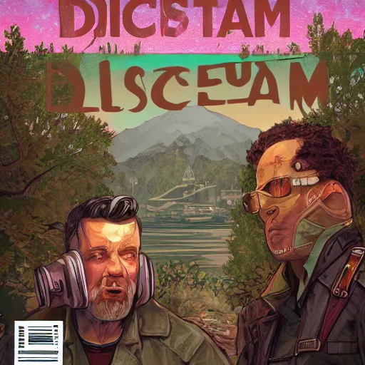 Prompt: disco elysium cover