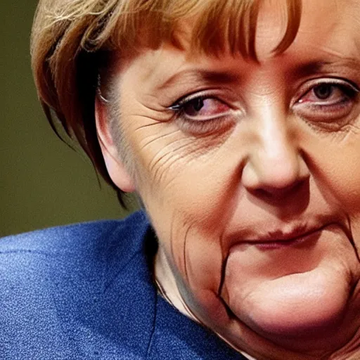 Image similar to angela merkel smokes weed, blunt, cigar