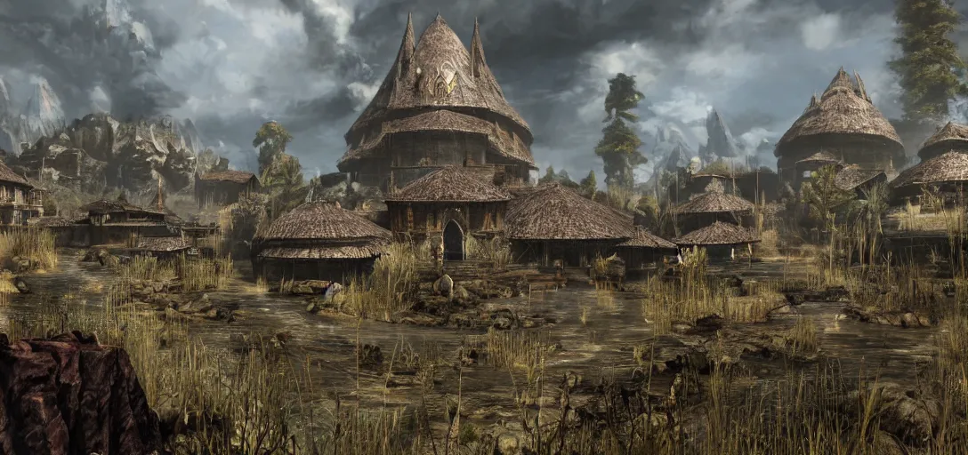 Image similar to concept art for the new elder scrolls game morrowind
