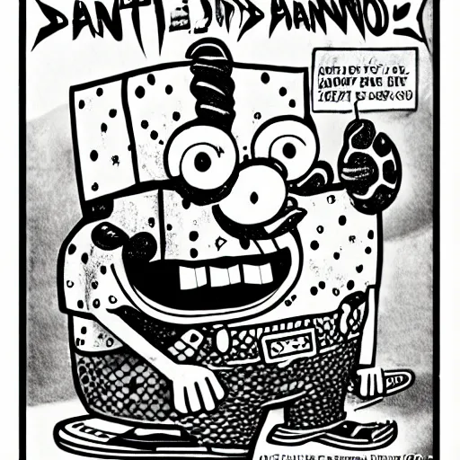 Image similar to spongebob - squarepantsy - as - wario comic - con comic - book drawing from mad - magazine