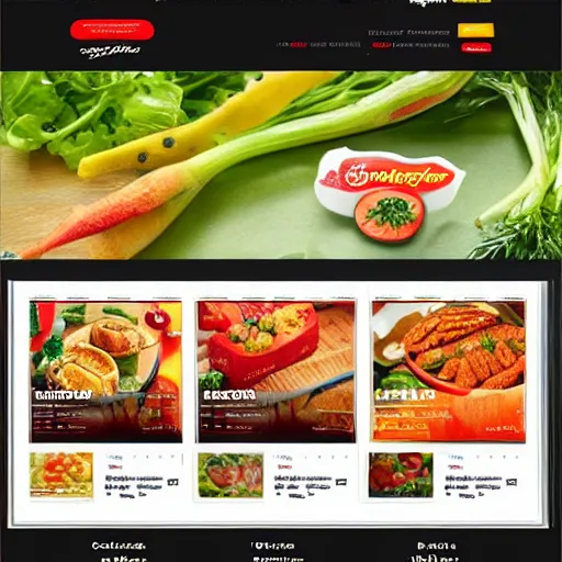 Image similar to frozen food shop website template with responsive design,and simple look