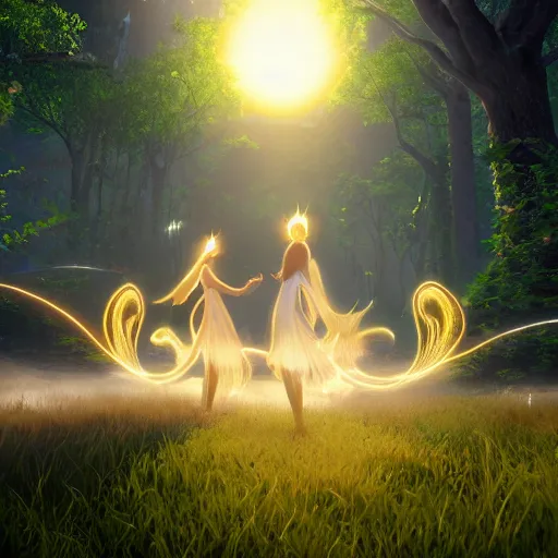 Prompt: Sun Fairies, Digital Art, 8k, Unreal Engine 5