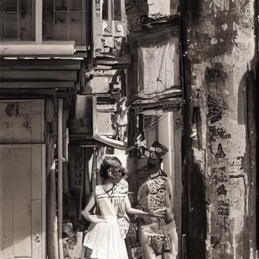 Image similar to an approaching shadow, black and white photography by fan ho, hong kong 1 9 5 4