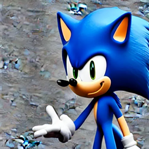 Prompt: sonic the hedgehog as fbi chief