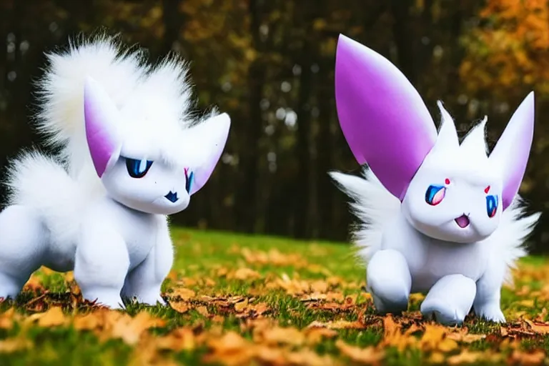 Prompt: real life absol pokemon, cute!!!, heroic!!!, adorable!!!, playful!!!, fluffly!!!, happy!!!, cheeky!!!, mischievous!!!, ultra realistic!!!, autumn, clear weather, golden hour, sharp focus