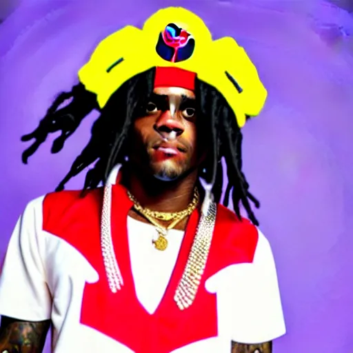 Prompt: Chief Keef in a Sailor Moon outfit