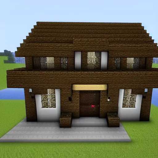 Prompt: minecraft cottage