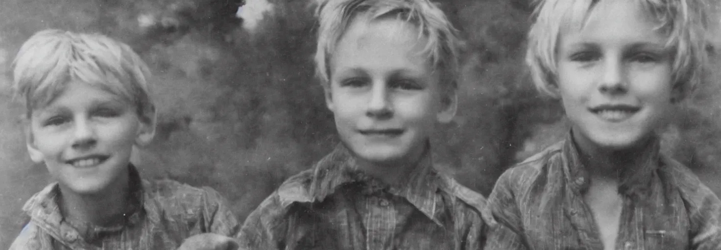 Image similar to photo of a blond boy age 10.