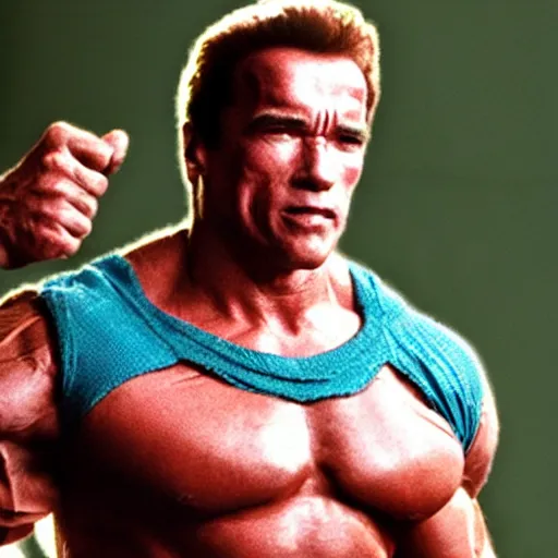 Image similar to Arnold Schwarzenegger as Homelander on The Boys