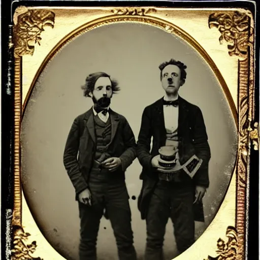 Image similar to tintype photo of