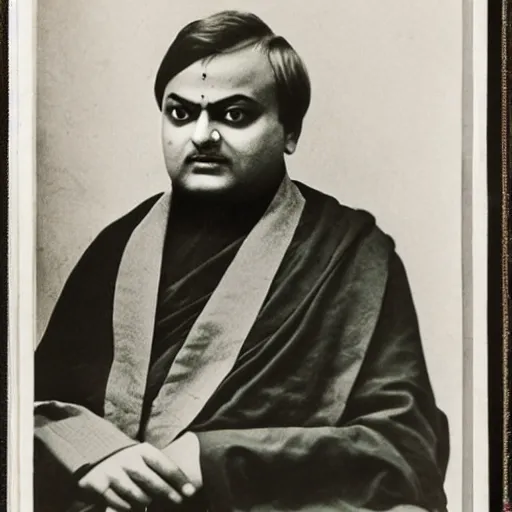 Prompt: portrait of Swami Vivekananda