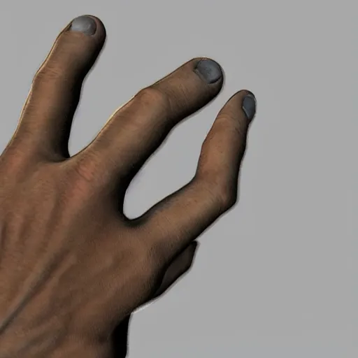 Image similar to Hands, hard surface, tonemapped in the style of Artstation