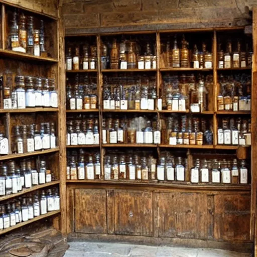 Image similar to 12th century apothecary shop