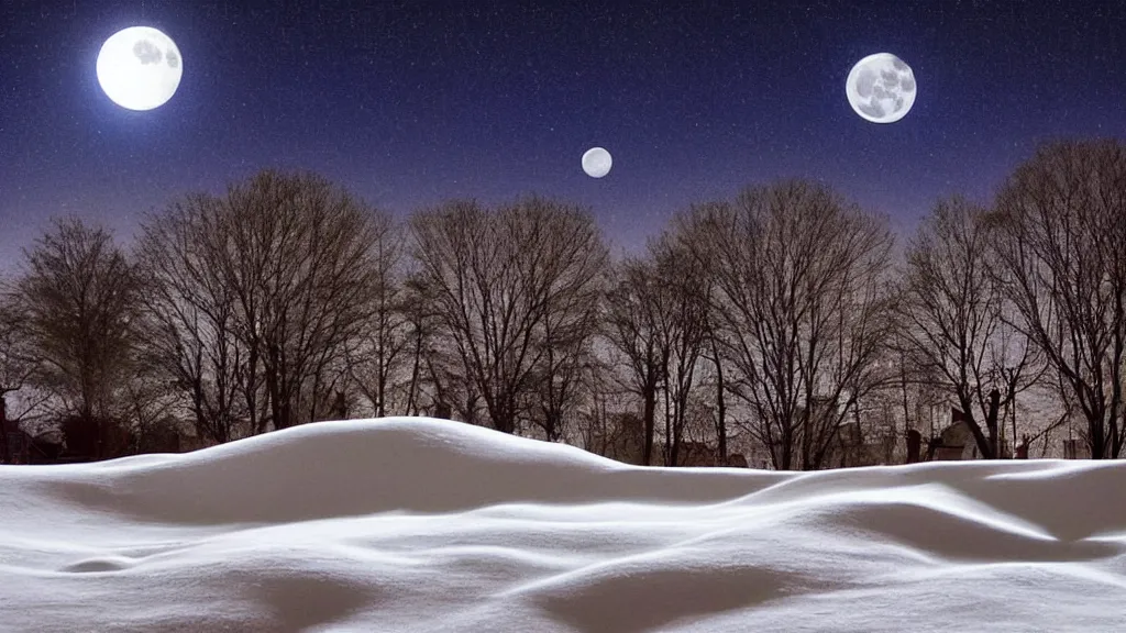 Image similar to the bright moonlight in front of the bed is suspected to be frost on the ground. look up at the bright moon and look down at your hometown