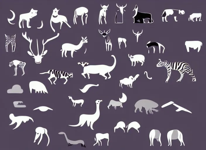 Image similar to digital art minimal vector animal! detailed wallpaper trending on artstation