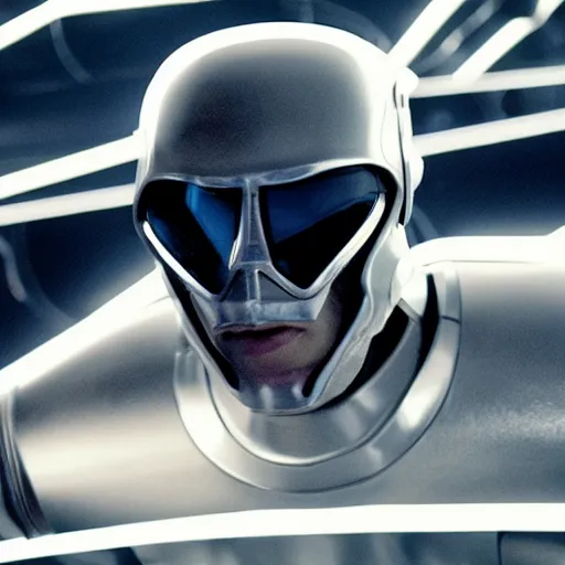 Prompt: movie still of cool cyborg, cinematic composition, cinematic light, by edgar wright