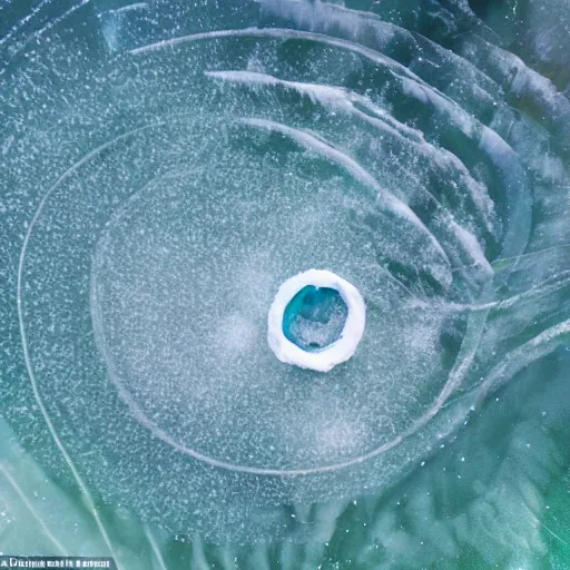 Image similar to ice rings around a beautiful planet melting into rings of rivers with otter aliens swimming through them along with lots of little colorful fish