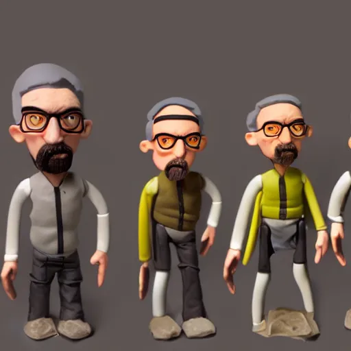 Prompt: Gordon Freeman, claymation